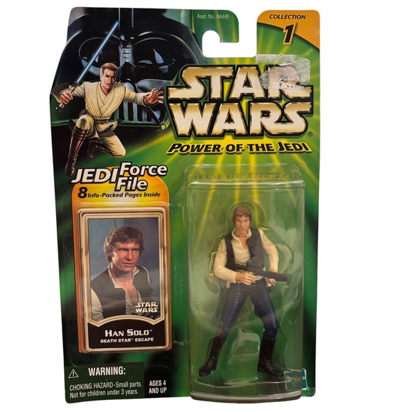 Star Wars Power of the Jedi Han Solo Death Star Escape Action Figure Hasbro 2000 - Picture 1 of 12